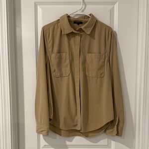 Love Tree Beige Ribbed Top